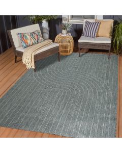 Tapis COURBEV REVERSIBLE vert, beige