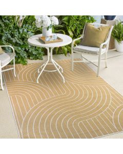 Tapis EX1 COL REVERSIBLE jaune, écru 