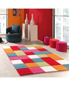 Tapis KIDS CARREAUX multicolore