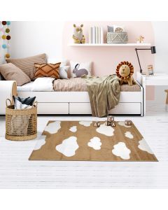 Tapis TUMAN camel, crème