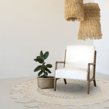 Tapis rond ESPRIT écru 