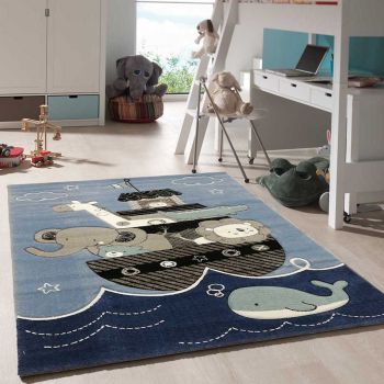 Tapis ETELDA bleu